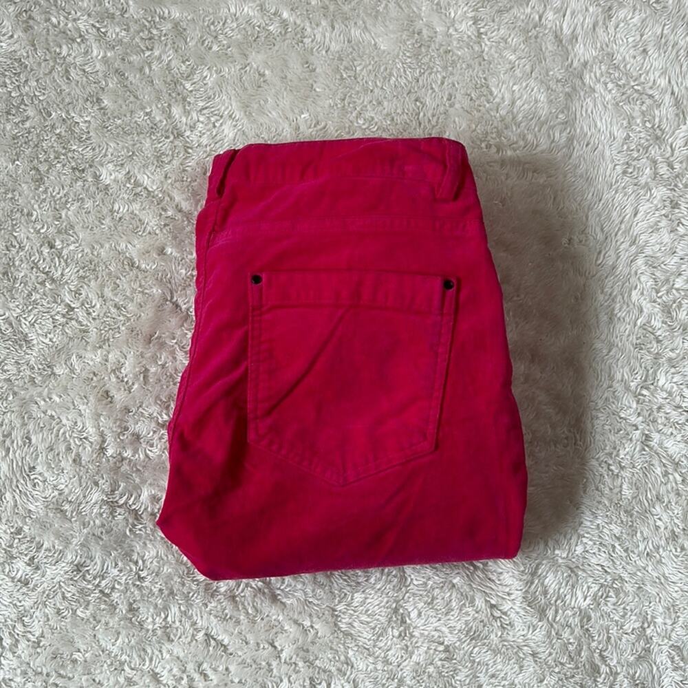Yerse pink velvet skinny low rise pants NWT Small 29x31 T1